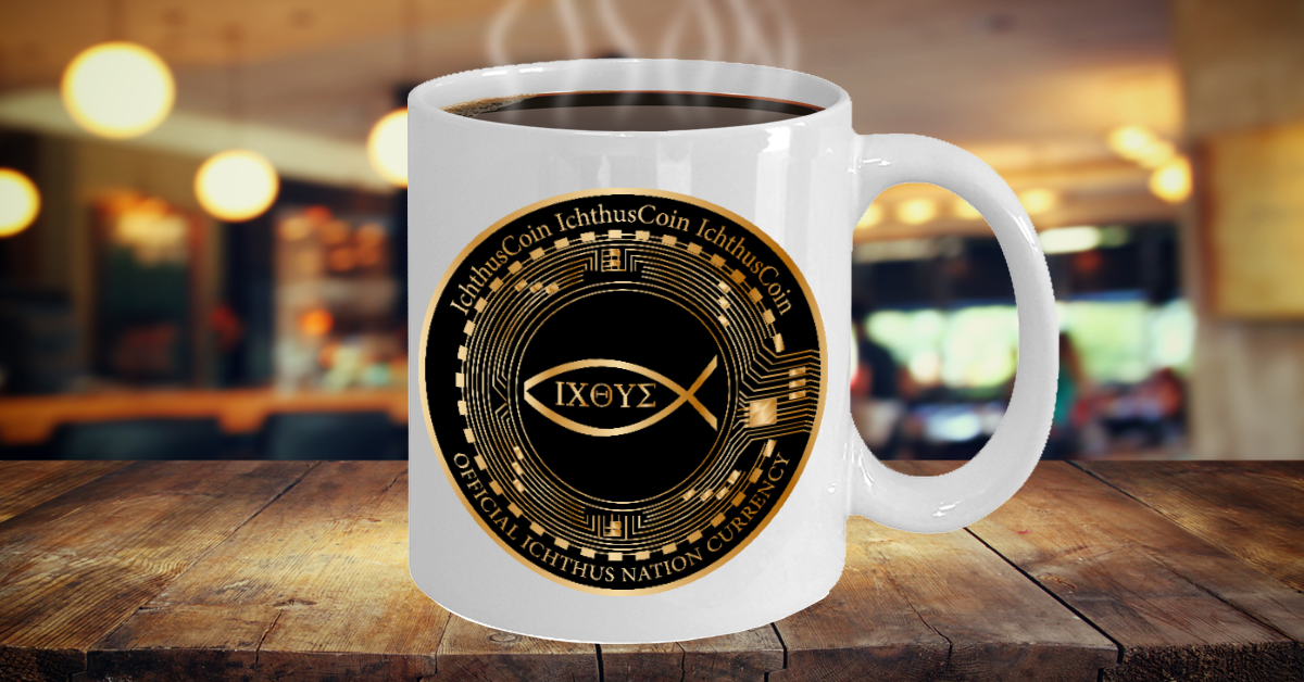 Ichthus Crypto Mug: Combining Faith and Technology in a Unique Way