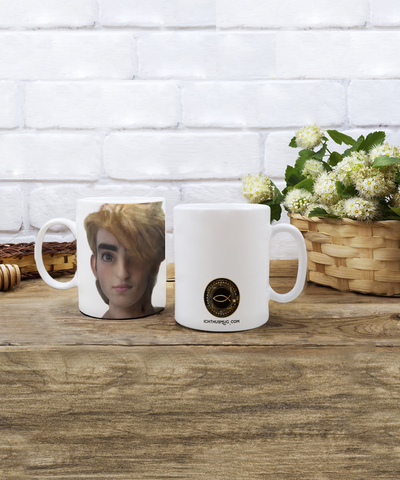 LIMITED EDITION OFFICIAL Ichthus Nation Citizen Avatar Oliver 11 oz White Inspirational Novelty Coffee Mug with 50 BONUS IchthusCoin Digital Gold Rewards