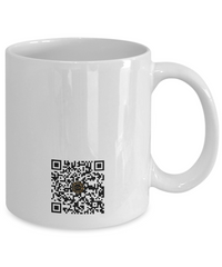 Limited Edition Citizen Avatar Lady Jean IchthusCoin 11 oz White Inspirational Novelty Coffee Mug with QR Code and 100 BONUS IchthusCoin Digital Gold Tokens with Corporate Digital Dashboard and Wallet Account ($75 Value)