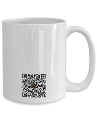 Limited Edition Citizen Avatar Lady Jean IchthusCoin 15 oz White Inspirational Novelty Coffee Mug with QR Code and 153 BONUS IchthusCoin Digital Gold Tokens with Corporate Digital Dashboard and Wallet Account ($95 Value)