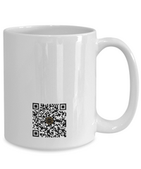 Limited Edition Mayor Avatar Alex IchthusCoin 15 oz White Inspirational Novelty Coffee Mug with QR Code and 153 BONUS IchthusCoin Digital Gold Tokens with Corporate Digital Dashboard and Wallet Account ($95 Value)