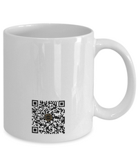 Limited Edition Citizen Avatar Lady Jen IchthusCoin 11 oz White Inspirational Novelty Coffee Mug with QR Code and 100 BONUS IchthusCoin Digital Gold Tokens with Corporate Digital Dashboard and Wallet Account ($75 Value)