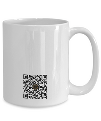 Limited Edition Citizen Avatar Lady Ava IchthusCoin 15 oz White Inspirational Novelty Coffee Mug with QR Code and 153 BONUS IchthusCoin Digital Gold Tokens with Corporate Digital Dashboard and Wallet Account ($95 Value)