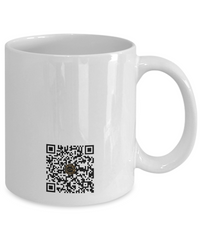 Limited Edition Citizen Avatar Lady Ava IchthusCoin 11 oz White Inspirational Novelty Coffee Mug with QR Code and 100 BONUS IchthusCoin Digital Gold Tokens with Corporate Digital Dashboard and Wallet Account ($75 Value)