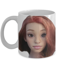 Limited Edition Council Avatar Emma IchthusCoin 11 oz White Inspirational Novelty Coffee Mug with QR Code and 100 BONUS IchthusCoin Digital Gold Tokens with Corporate Digital Dashboard and Wallet Account ($75 Value)