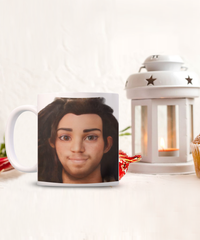 Limited Edition Senator Avatar Caleb IchthusCoin 15 oz White Inspirational Novelty Coffee Mug with QR Code and 153 BONUS IchthusCoin Digital Gold Tokens with Corporate Digital Dashboard and Wallet Account ($95 Value)