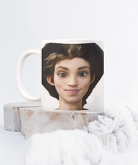 Limited Edition Citizen Avatar Sir Sam IchthusCoin 15 oz White Inspirational Novelty Coffee Mug with QR Code and 153 BONUS IchthusCoin Digital Gold Tokens with Corporate Digital Dashboard and Wallet Account ($95 Value)