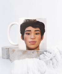 Limited Edition Mayor Avatar Alex IchthusCoin 11 oz White Inspirational Novelty Coffee Mug with QR Code and 100 BONUS IchthusCoin Digital Gold Tokens with Corporate Digital Dashboard and Wallet Account ($75 Value)