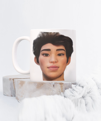 Limited Edition Mayor Avatar Alex IchthusCoin 15 oz White Inspirational Novelty Coffee Mug with QR Code and 153 BONUS IchthusCoin Digital Gold Tokens with Corporate Digital Dashboard and Wallet Account ($95 Value)
