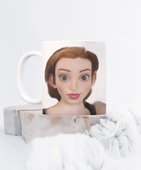 Limited Edition Citizen Avatar Lady Holly IchthusCoin 11 oz White Inspirational Novelty Coffee Mug with QR Code and 100 BONUS IchthusCoin Digital Gold Tokens with Corporate Digital Dashboard and Wallet Account ($75 Value)