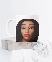 Limited Edition Citizen Avatar Lady Olivia IchthusCoin 11 oz White Inspirational Novelty Coffee Mug with QR Code and 100 BONUS IchthusCoin Digital Gold Tokens with Corporate Digital Dashboard and Wallet Account ($75 Value)