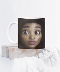 Limited Edition Citizen Avatar Lady Lea IchthusCoin 11 oz White Inspirational Novelty Coffee Mug with QR Code and 100 BONUS IchthusCoin Digital Gold Tokens with Corporate Digital Dashboard and Wallet Account ($75 Value)