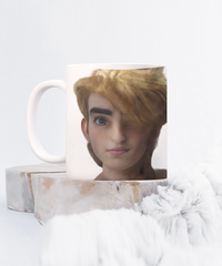 Limited Edition Ambassador Avatar Oliver IchthusCoin 11 oz White Inspirational Novelty Coffee Mug with QR Code and 100 BONUS IchthusCoin Digital Gold Tokens with Corporate Digital Dashboard and Wallet Account ($75 Value)