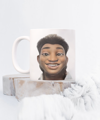 Limited Edition Citizen Avatar Sir Reginald IchthusCoin 15 oz White Inspirational Novelty Coffee Mug with QR Code and 153 BONUS IchthusCoin Digital Gold Tokens with Corporate Digital Dashboard and Wallet Account ($95 Value)