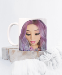 Limited Edition Citizen Avatar Lady Ava IchthusCoin 11 oz White Inspirational Novelty Coffee Mug with QR Code and 100 BONUS IchthusCoin Digital Gold Tokens with Corporate Digital Dashboard and Wallet Account ($75 Value)