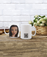 Limited Edition Citizen Avatar Lady Sarah IchthusCoin 15 oz White Inspirational Novelty Coffee Mug with Passport QR Code and 25 BONUS IchthusCoin Digital Gold Rewards