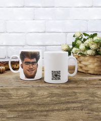 Limited Edition Citizen Avatar Sir Jack IchthusCoin 15 oz White Inspirational Novelty Coffee Mug with QR Code and 153 BONUS IchthusCoin Digital Gold Tokens with Corporate Digital Dashboard and Wallet Account ($95 Value)