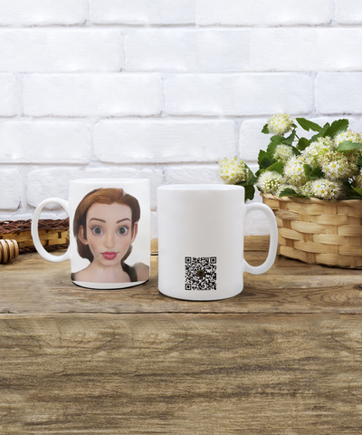 Limited Edition Citizen Avatar Lady Holly IchthusCoin 15 oz White Inspirational Novelty Coffee Mug with Passport QR Code and 50 BONUS IchthusCoin Digital Gold Rewards