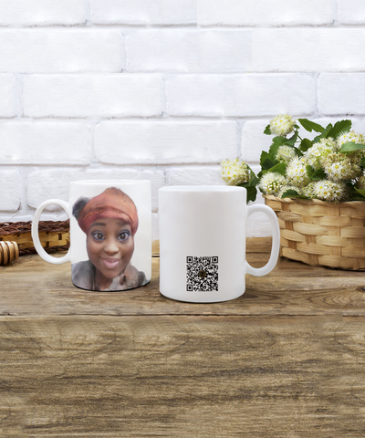 Limited Edition President Avatar IchthusCoin 11 oz White Inspirational Novelty Coffee Mug with QR Code and 100 BONUS IchthusCoin Digital Gold Tokens with Corporate Digital Dashboard and Wallet Account ($75 Value)