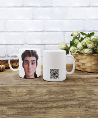 Limited Edition Citizen Avatar Sir Harry IchthusCoin 11 oz White Inspirational Novelty Coffee Mug with QR Code and 100 BONUS IchthusCoin Digital Gold Tokens with Corporate Digital Dashboard and Wallet Account ($95 Value)