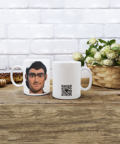 Limited Edition Citizen Avatar Sir Lucas IchthusCoin 15 oz White Inspirational Novelty Coffee Mug with QR Code and 153 BONUS IchthusCoin Digital Gold Tokens with Corporate Digital Dashboard and Wallet Account ($95 Value)