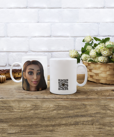 Limited Edition House Representative Avatar Chloe IchthusCoin 11 oz White Inspirational Novelty Coffee Mug with Passport QR Code and 50 BONUS IchthusCoin Digital Gold Rewards