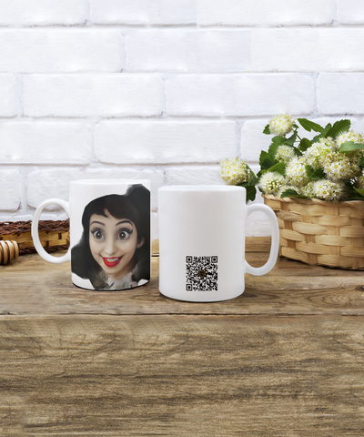 Limited Edition Citizen Avatar Lady Kate IchthusCoin 11 oz White Inspirational Novelty Coffee Mug with Passport QR Code and 50 BONUS IchthusCoin Digital Gold Rewards